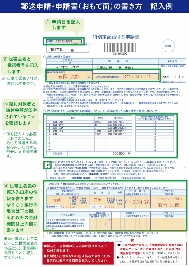 特別 定額 給付 金