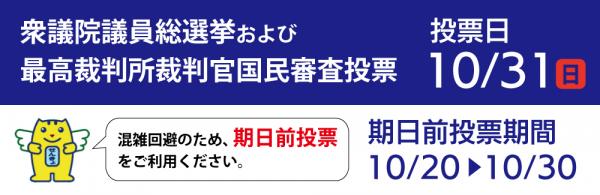 令和3年10月31日 日 は第49回衆議院議員総選挙の投票日です 石岡市公式ホームページ