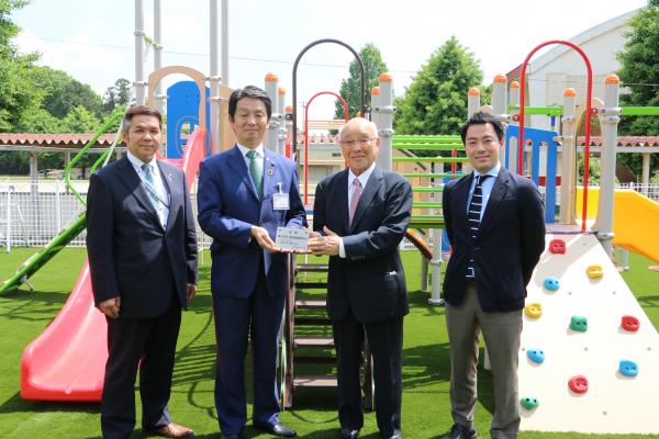 石岡市第1保育所園庭オープニングセレモニー