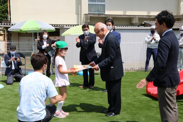 石岡市第1保育所園庭オープニングセレモニー2