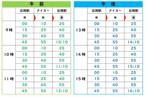 時刻表