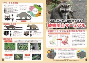 アライグマから農作物を守る！被害防止マニュアル001