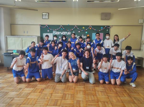 R8フランス留学生園部中交流